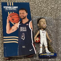 Warriors 2024 Stephen Curry Team USA Olympic Basketball SGA Bobblehead