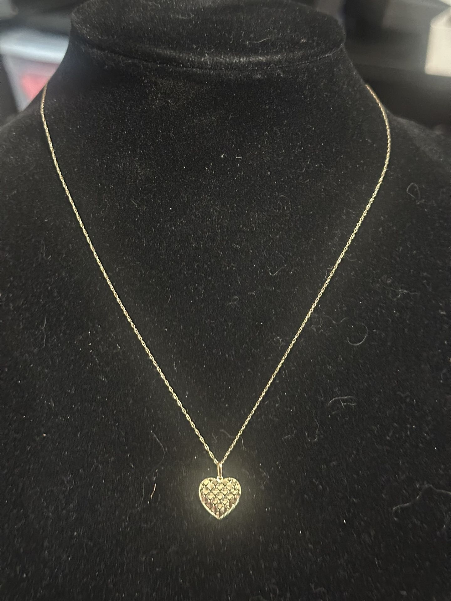 10k Real Gold Chain And Pendant $220 
