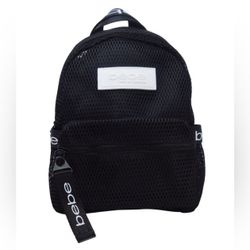 Bebe Manny Mesh Nylon Backpack with Mask Back