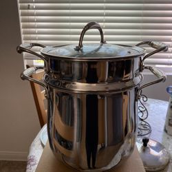Olla de 8 qt de Acero-Inoxidable Princess House
