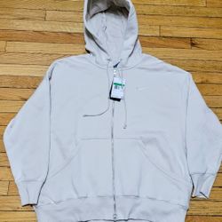 Nike Womens Full Zip Hoodie XL Beige