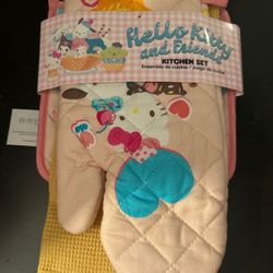 Hello Kitty Mittens And Kitchen Supplies 