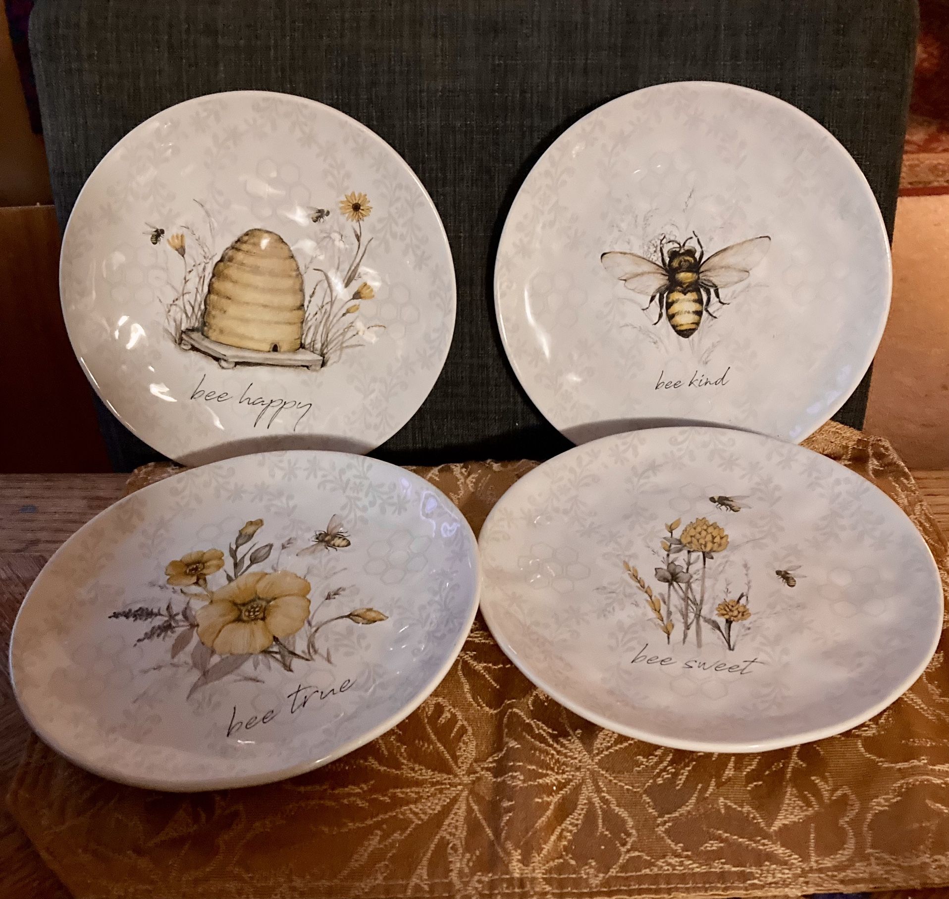 Certified International Bee Sweet Salad Plates