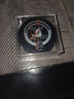 Collector NHL hockey puck