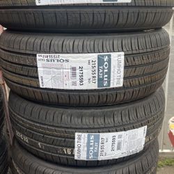 215/55/17 Kumho Tires 