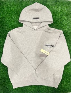 Essentials Fear Of God Dark Oatmeal Hoodie