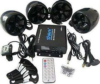 Shark Shkc7800 1400 Watt 4.1 Ch Motorcycle Audio System W/ 2 Remotes