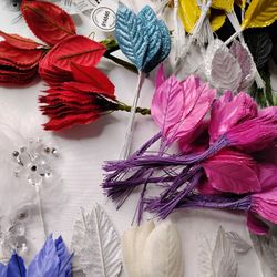 Decorating Supplies Artificial Leaves Assorted Colors 