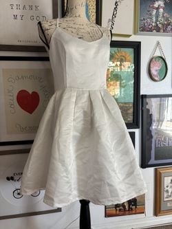 White Cross Strap Open Back Dress
