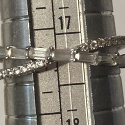 Vintage Sterling Silver Ring Nice Double Bands Size 7