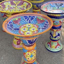 Talavera Birdbath