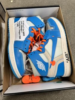 UNC Off White Jordan 1 High