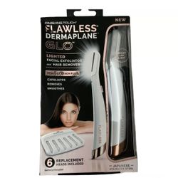 Finishing Touch Flawless Dermaplane Glo Lighted Facial Exfoliator & Hair Remover