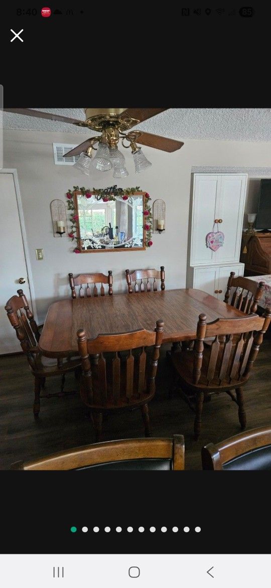 Wood Dining Table And Chairs