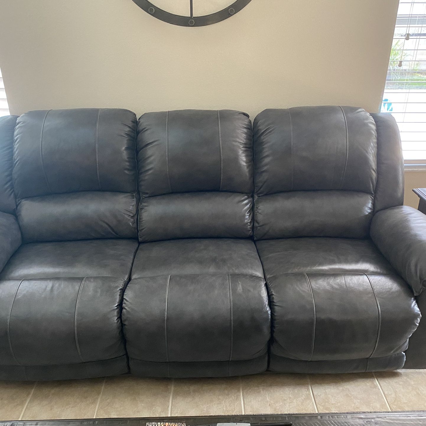 Leather Couch Set Like New