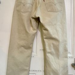 Vintage 1993 beige Levi’s 501 men’s W38 L32 beige