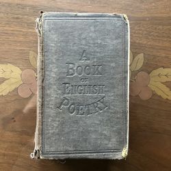 1864 A Book Of English Poetry By T. J. Allman M'Corquodale and Co. Newton, London - old antique