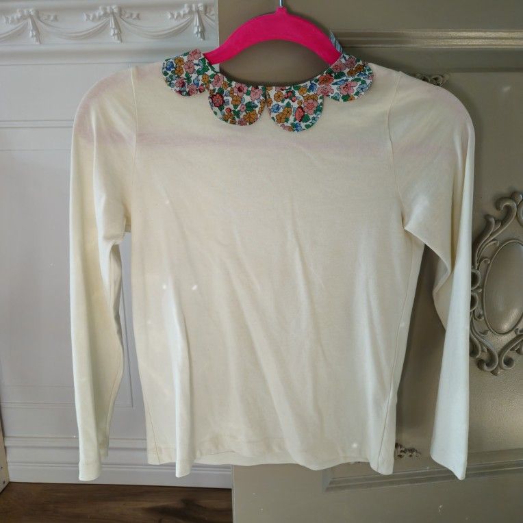 Mini Boden Collar Floral Top