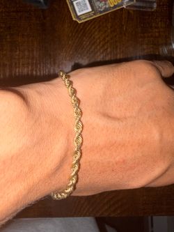 14k Rope Bracelet