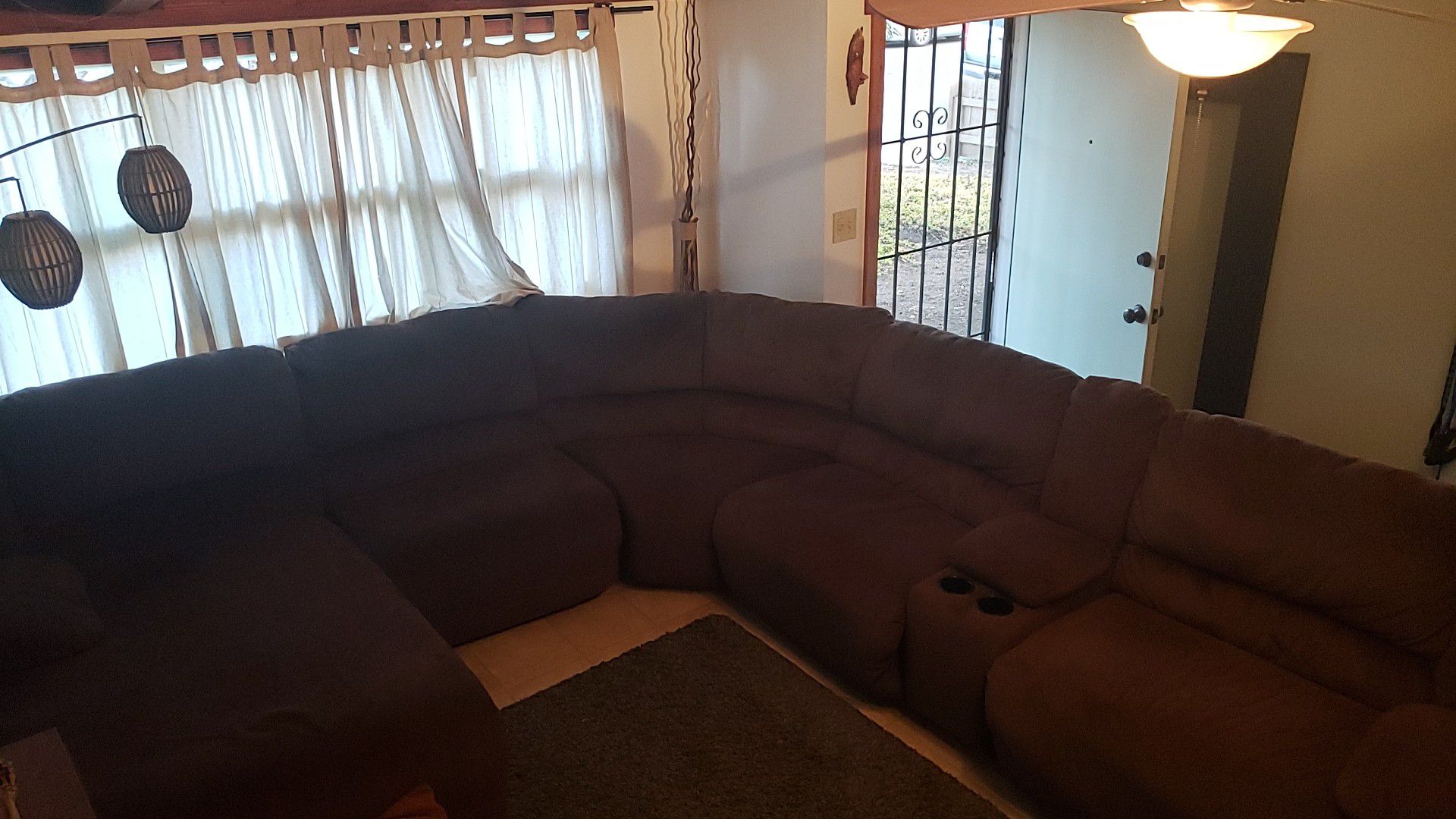 Big Couch, microfiber brown