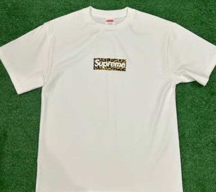 Supreme Leopard Shanghai Box logo T-shirt Tee Size Xlarge XL white