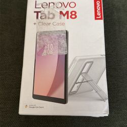 Lenovo M8 And Clear Case 