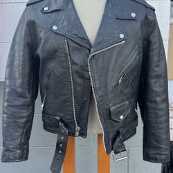 Leather Jacket Size Medium 