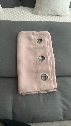 Pink 84” curtains