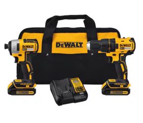 Open box/used DEWALT 20V MAX Lithium-Ion Cordless 2-Tool Combo Kit