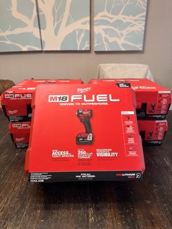 MILWAUKEE M18 FUEL 18V Lithium-Ion Brushless Cordless 3/8 in. Compact Impact Wrench with Friction Ring Kit, Resistant Batteries