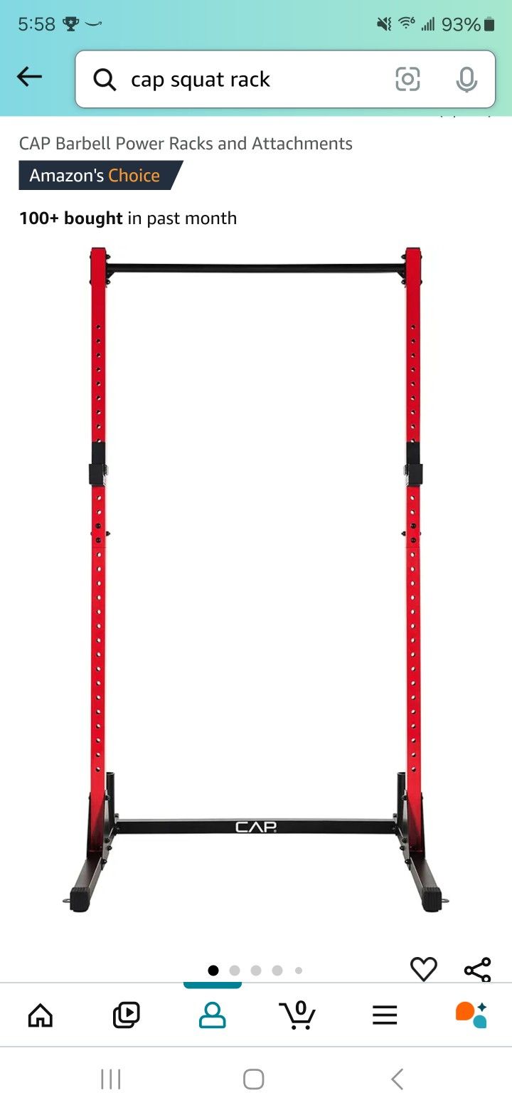 CAP Barbell Power Rack And Safety Arms