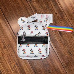 Rainbow Mickey And Minnie Mini Loungefly Bag