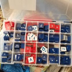 Letter Tiles Teaching Alphabet Spelling School Supplies Sign Collage Crafts