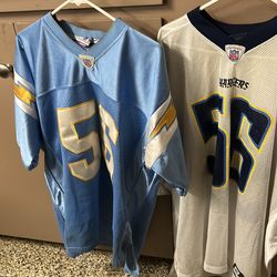 LOT OF 2 chargers Merriman Jerseys #56