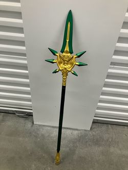 39-inch foam replica of the Primordial Jade Winged-Spear from the video game Genshin Impact