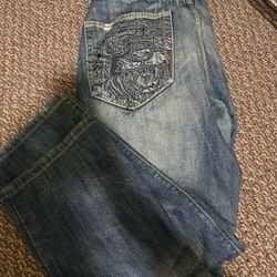 vintage christian audigier ed hardy jeans 