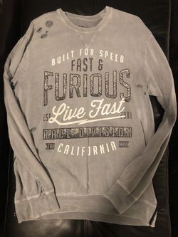 Fast & Furious by Affliction Sweatshirt (intentionally distressed) - Size Medium - Like New