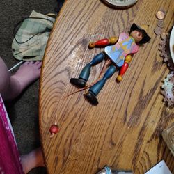 Vintage 1960s Gschnitzer Jumping Jack Cowboy Or Ornamant