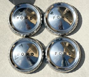 Set of 4 FORD Vintage Dog Dish Poverty Hub Caps