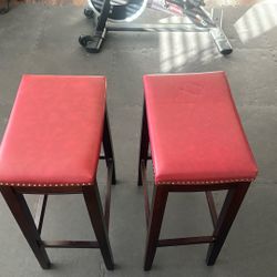 Two Barstools- Padded