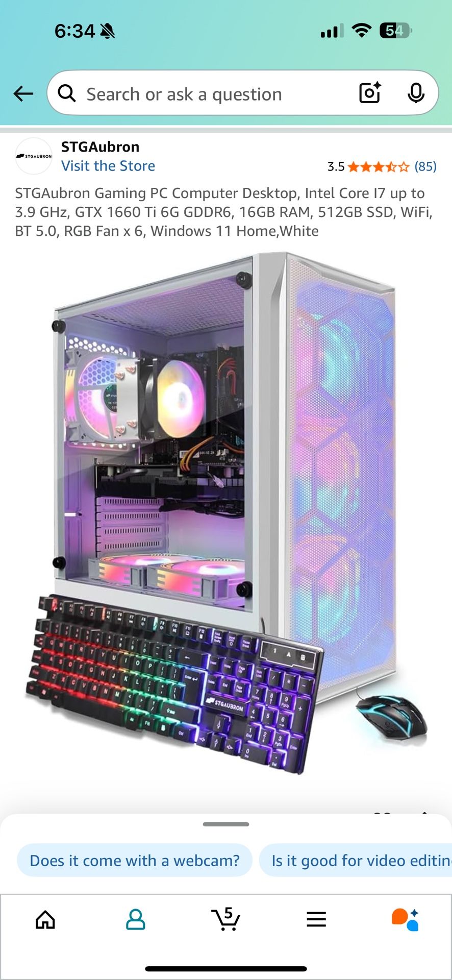 Whole Gaming PC set Up