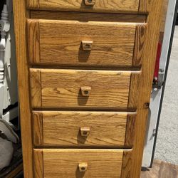 Harrison vintage tall chest of drawers narrow slim shape L27”*D18”*H56”(address in description   👇delivery 🚚 available within 15 miles for extra $55