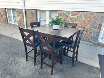 Counter Height Dining Table Set with 4 Chairs