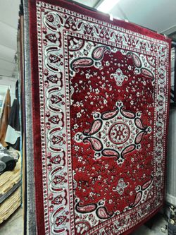Red Persian-Style Area Rug