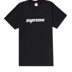 Supreme Pinline Black Tee Sz M Or L