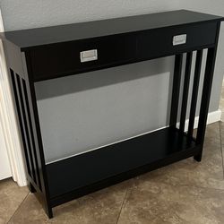 (NEW) 40” Wide Console Table W/ Drawer And Shelf
