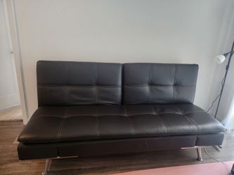 Brown Leather Multi-Functional Sofa