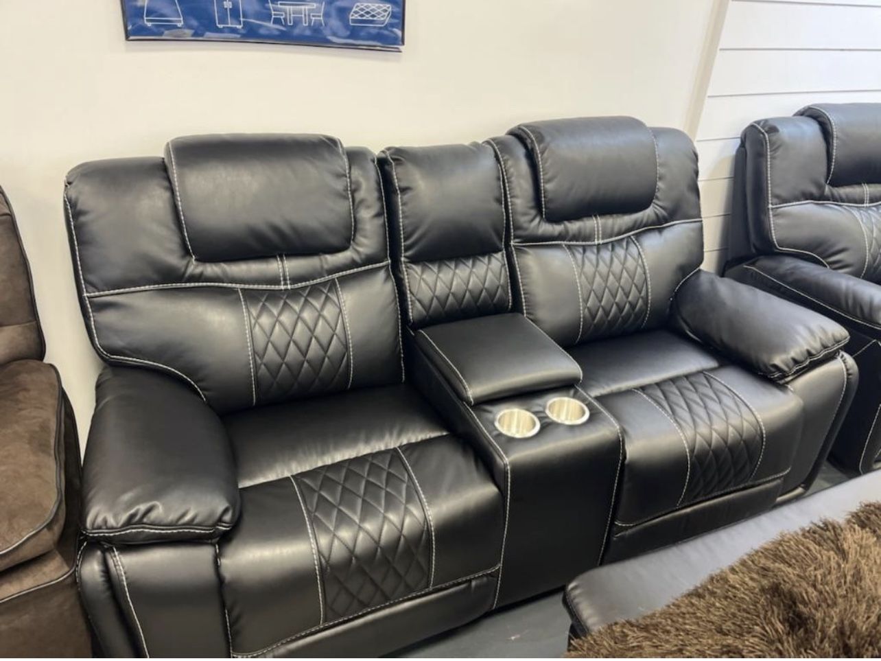 COMFY NEW SANTIAGO RECLINING SOFA AND LOVESEAT SET ON SALE ONLY $1299. IN STOCK SAME DAY DELIVERY 🚚 EASY FINANCING