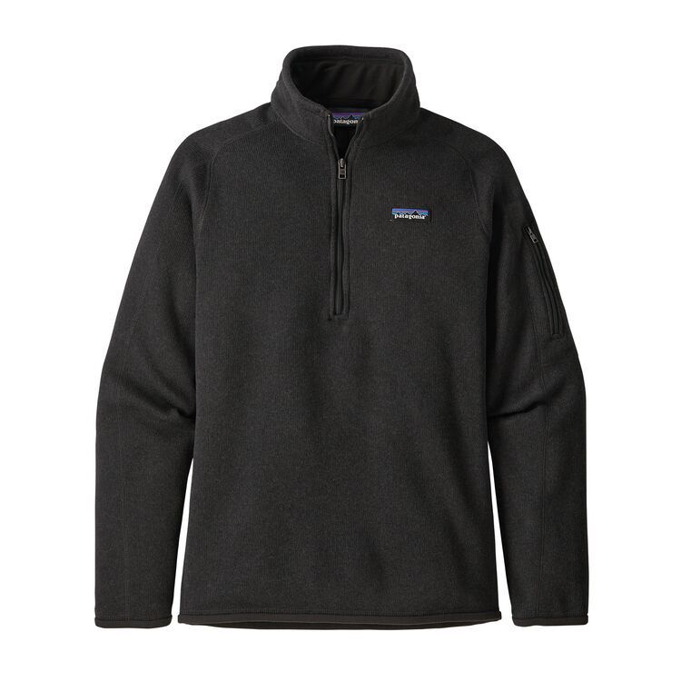 Patagonia Women's Better Sweater® 1/4-Zip Fleece (Black) 100% AUTHENTIC
