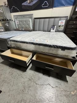 QUEEN BED FOR SALE (AVAILABLE IN KING*) !!NO CREDIT NEEDED !! TAKE IT HOME TODAY!! 🚛 SAME DAY DELIVERY AVAILABLE 🚚 Se Habla Español